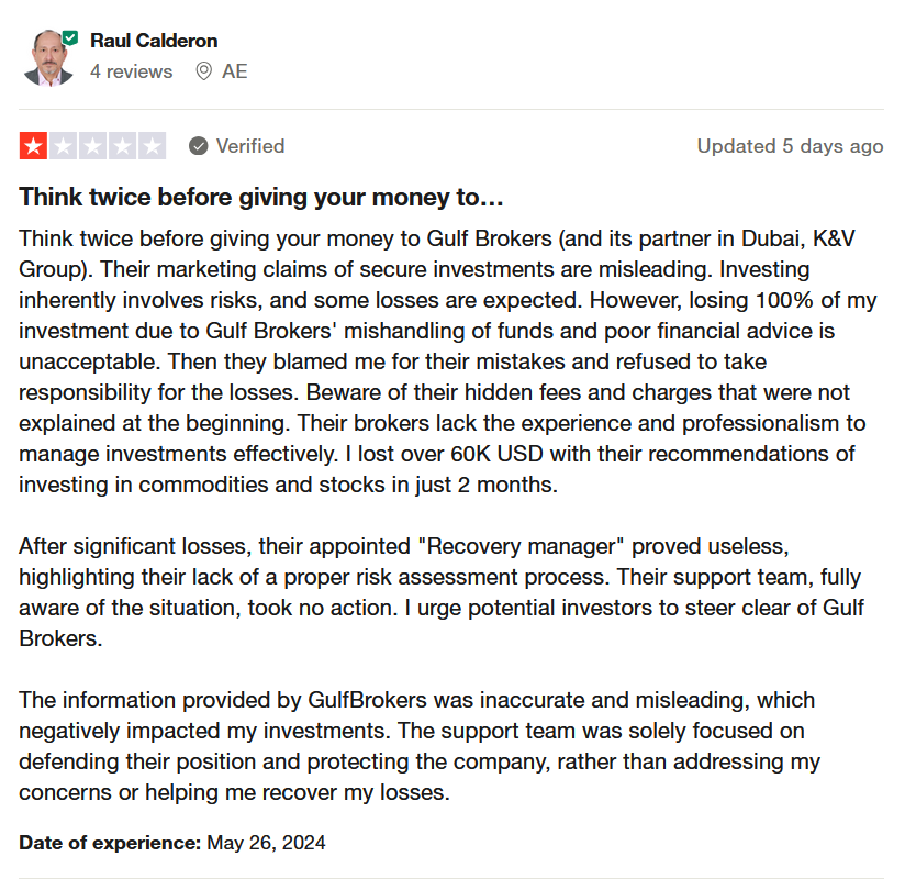 Gulf Brokers Reviews