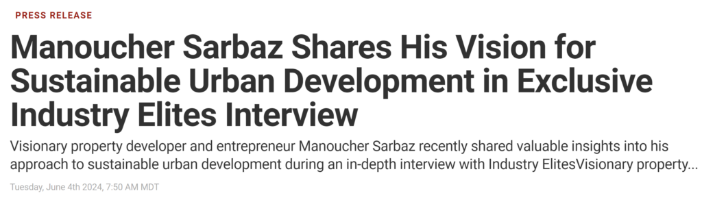 Manoucher Sarbaz interview